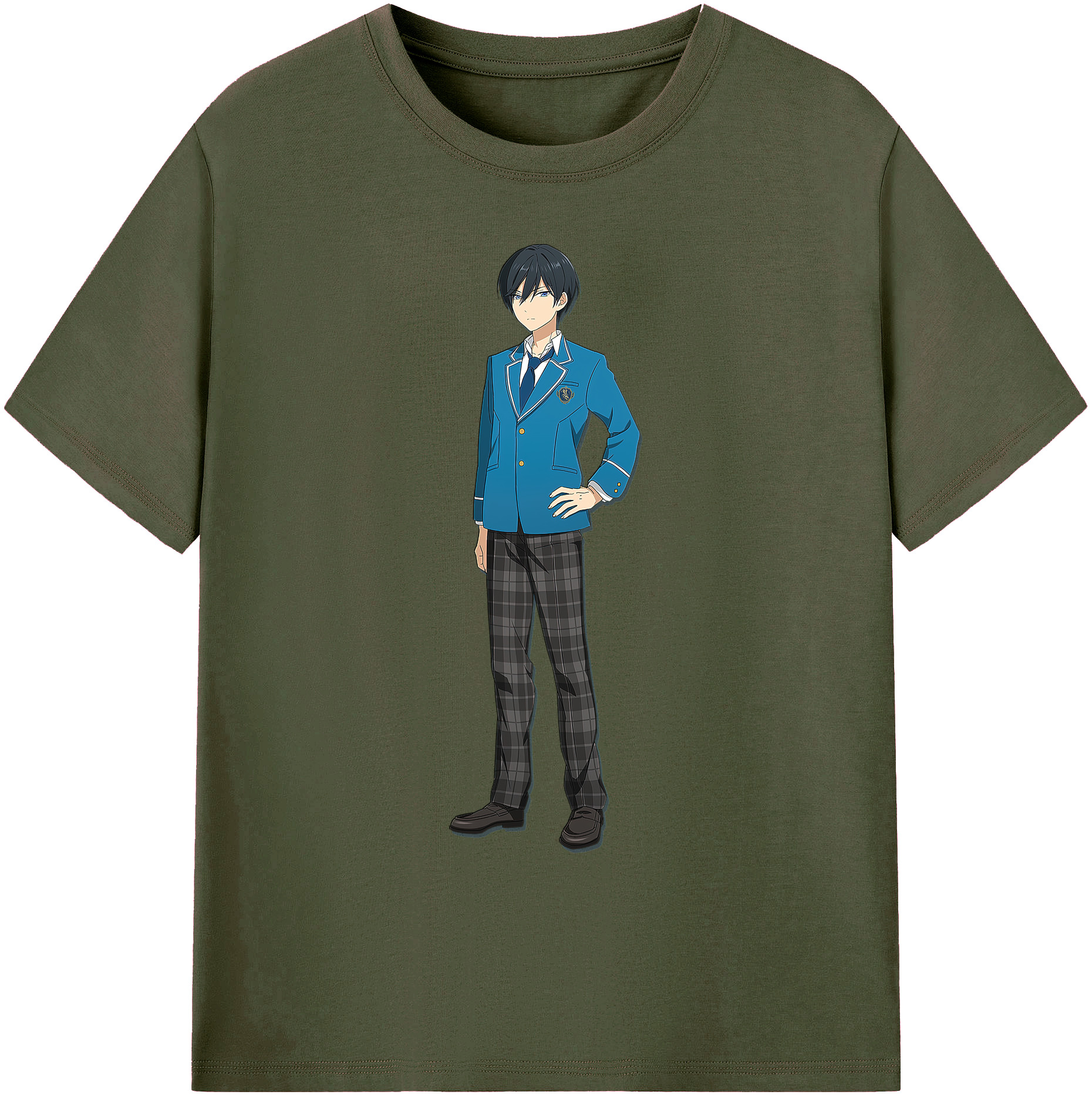 （画像用） あんさんぶるスターズ! Ensemble Stars 綿100％ メンズ半袖Tシャツ｜肌触りやわらか＆通気性